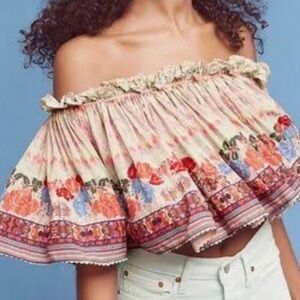 Anthropologie Bhanuni By Jyoti Villa Off-Shoulder Top Medium